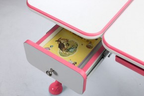 Парта-трансофрмер Amare Pink с выдвижным ящиком в Чебаркуле - chebarkul.mebel-74.com | фото