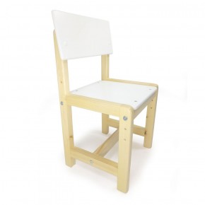 Детский растущий комплект стол и стул  Я САМ "Лофт" (Белый, Сосна) в Чебаркуле - chebarkul.mebel-74.com | фото
