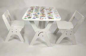 Детский растущий стол-парта и два стула Я САМ "Умка-Дуо" (Алфавит) в Чебаркуле - chebarkul.mebel-74.com | фото
