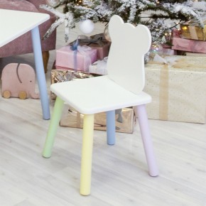Детский стул Мишутка (Белый/Белый/Цветной) в Чебаркуле - chebarkul.mebel-74.com | фото