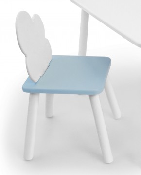 Детский стул Облачко (Белый/Голубой/Белый) в Чебаркуле - chebarkul.mebel-74.com | фото