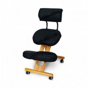 Коленный стул со спинкой Smartstool KW02В + Чехлы в Чебаркуле - chebarkul.mebel-74.com | фото