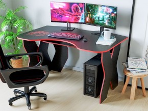 Компьютерный стол КЛ №9.0 (Черный/Красный) в Чебаркуле - chebarkul.mebel-74.com | фото
