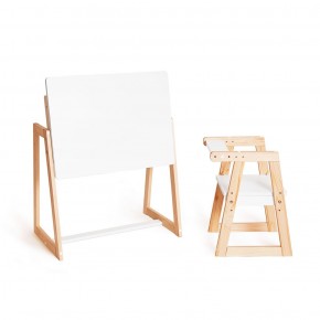 Комплект детской мебели стол и  два стула Я САМ "Лофт-Дуо" (Белый) в Чебаркуле - chebarkul.mebel-74.com | фото