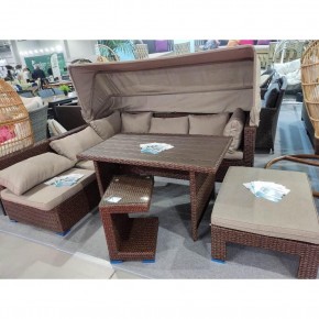 Комплект мебели с диваном AFM-320B-T320 Brown в Чебаркуле - chebarkul.mebel-74.com | фото