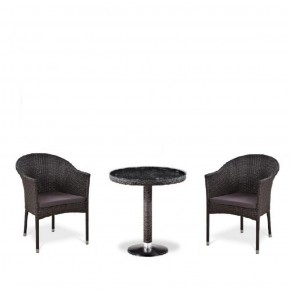 Комплект плетеной мебели T601/Y350A-W53 Brown (2+1) в Чебаркуле - chebarkul.mebel-74.com | фото