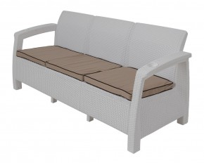 Комплект уличной мебели Yalta Premium Terrace Triple Set (Ялта) белый (+подушки под спину) в Чебаркуле - chebarkul.mebel-74.com | фото
