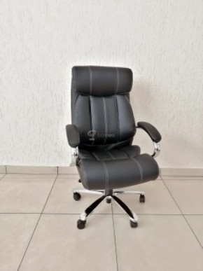 Кресло Barneo K-303 для руководителя (черная экокожа) в Чебаркуле - chebarkul.mebel-74.com | фото