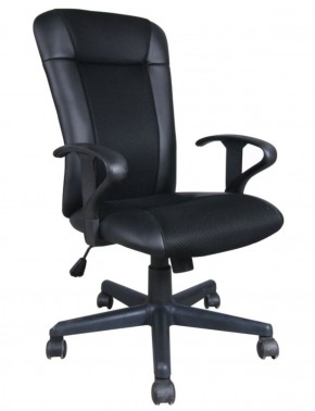 Кресло BRABIX "Optima MG-370" (экокожа/ткань, черное) 531580 в Чебаркуле - chebarkul.mebel-74.com | фото
