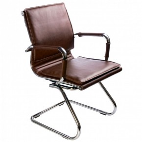 Кресло для посетителя Бюрократ CH-993-Low-V/Brown коричневый в Чебаркуле - chebarkul.mebel-74.com | фото