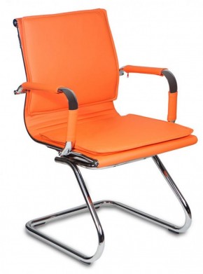Кресло для посетителя Бюрократ CH-993-Low-V/orange оранжевый в Чебаркуле - chebarkul.mebel-74.com | фото