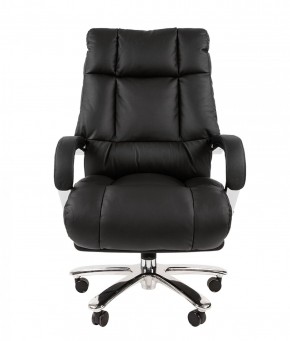 Кресло для руководителя CHAIRMAN 405 (Кожа) Черное в Чебаркуле - chebarkul.mebel-74.com | фото