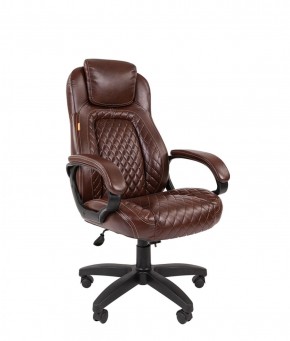 Кресло для руководителя  CHAIRMAN 432 (Экокожа коричневая) в Чебаркуле - chebarkul.mebel-74.com | фото
