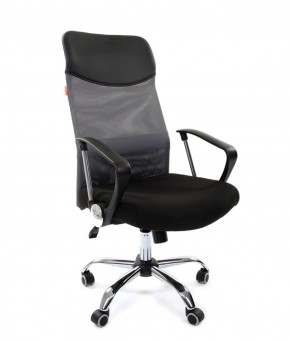Кресло для руководителя CHAIRMAN 610 N(15-21 черный/сетка серый) в Чебаркуле - chebarkul.mebel-74.com | фото