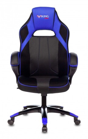 Кресло игровое Бюрократ VIKING 2 AERO BLUE черный/синий в Чебаркуле - chebarkul.mebel-74.com | фото