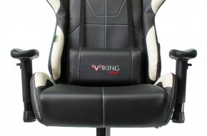 Кресло игровое Бюрократ VIKING 5 AERO WHITE черный/белый в Чебаркуле - chebarkul.mebel-74.com | фото
