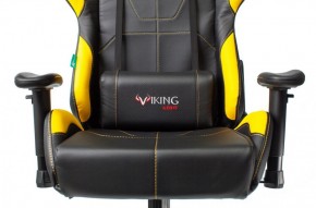 Кресло игровое Бюрократ VIKING 5 AERO YELLOW черный/желтый в Чебаркуле - chebarkul.mebel-74.com | фото