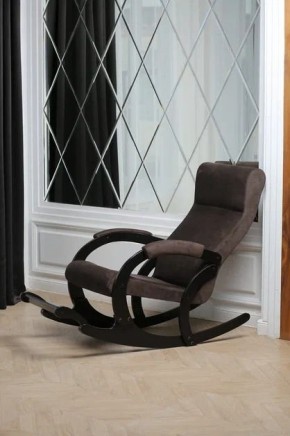 Кресло-качалка МАРСЕЛЬ 33-Т-AC (кофе) в Чебаркуле - chebarkul.mebel-74.com | фото