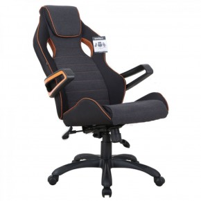 Кресло компьютерное BRABIX Techno Pro GM-003 (ткань черное/серое, вставки оранжевые) 531813 в Чебаркуле - chebarkul.mebel-74.com | фото