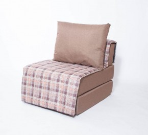 Кресло-кровать бескаркасное Харви (коричневый-квадро беж) в Чебаркуле - chebarkul.mebel-74.com | фото