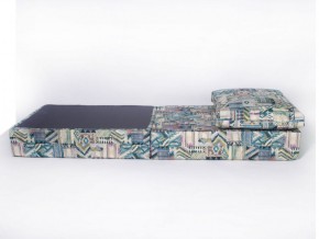 Кресло-кровать-пуф бескаркасное Окта (Велюр принт 2) в Чебаркуле - chebarkul.mebel-74.com | фото