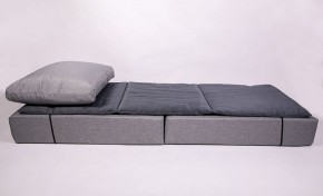 Кресло-кровать-пуф бескаркасное Прайм (мехико серый-графит) в Чебаркуле - chebarkul.mebel-74.com | фото