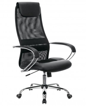 Кресло офисное BRABIX PREMIUM "Stalker EX-608 CH" (хром, ткань-сетка/кожзам, черное) 532091 в Чебаркуле - chebarkul.mebel-74.com | фото