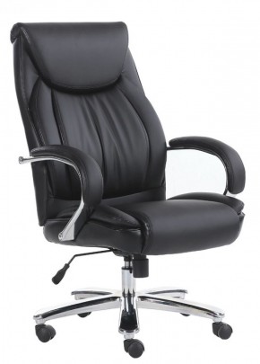 Кресло офисное BRABIX "Advance EX-575" (хром/экокожа/черное) 531825 в Чебаркуле - chebarkul.mebel-74.com | фото