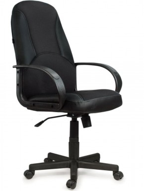 Кресло офисное BRABIX "City EX-512" (кожзам черный, ткань черная) 531407 в Чебаркуле - chebarkul.mebel-74.com | фото