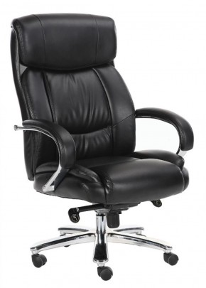 Кресло офисное BRABIX "Direct EX-580" (хром/рециклированная кожа/черное) 531824 в Чебаркуле - chebarkul.mebel-74.com | фото