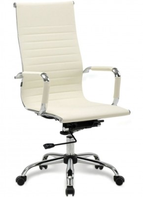 Кресло офисное BRABIX "Energy EX-509" (экокожа, хром, бежевое) 531166 в Чебаркуле - chebarkul.mebel-74.com | фото