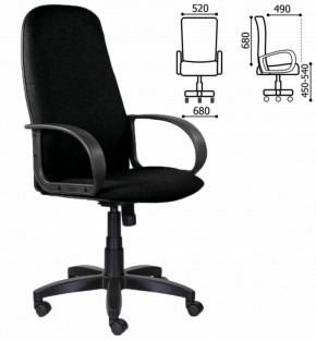 Кресло офисное BRABIX "Praktik EX-279" (ткань/кожзам, черное) 532017 в Чебаркуле - chebarkul.mebel-74.com | фото