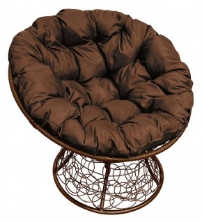 Кресло "ПАПАСАН" ротанг (каркас коричневый) в Чебаркуле - chebarkul.mebel-74.com | фото