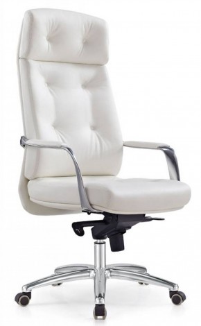 Кресло руководителя Бюрократ _DAO/WHITE белый в Чебаркуле - chebarkul.mebel-74.com | фото