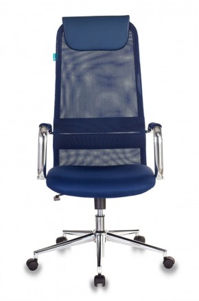 Кресло руководителя Бюрократ KB-9N/DB/TW-10N синий в Чебаркуле - chebarkul.mebel-74.com | фото