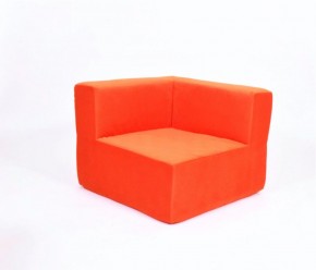 Кресло-угловое-модуль бескаркасное Тетрис 30 (Оранжевый) в Чебаркуле - chebarkul.mebel-74.com | фото