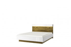 Кровать 160 с подъемником, TORINO, цвет белый/Дуб наварра в Чебаркуле - chebarkul.mebel-74.com | фото
