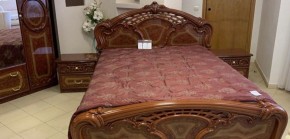 Кровать 2-х спальная 1600*2000 Роза, без основания (01.116) орех в Чебаркуле - chebarkul.mebel-74.com | фото