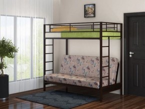 Кровать двухъярусная с диваном "Мадлен" (Коричневый/Бежевый) в Чебаркуле - chebarkul.mebel-74.com | фото