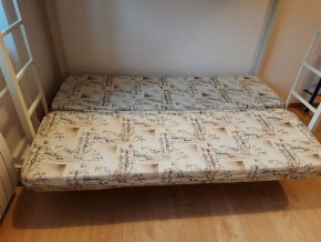 Кровать двухъярусная с диваном "Мадлен" (Серый/Фиолетовый) в Чебаркуле - chebarkul.mebel-74.com | фото