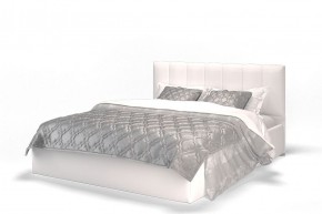 Кровать Элен 1600 + основание с ПМ (Vega white) белый в Чебаркуле - chebarkul.mebel-74.com | фото