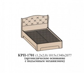 Кровать ЭЙМИ с подъемным механизмом КРП-1701 Рэд фокс (1200х2000) в Чебаркуле - chebarkul.mebel-74.com | фото