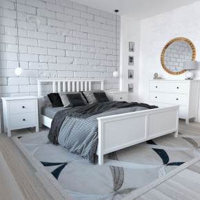 Кровать Ф-156.02 двухспальная 160х200 из массива сосны, цвет белый в Чебаркуле - chebarkul.mebel-74.com | фото
