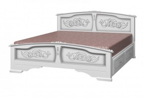 ЕЛЕНА Кровать из массива 1400 с 2-мя ящиками  в Чебаркуле - chebarkul.mebel-74.com | фото