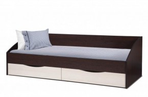 Кровать одинарная "Фея - 3" симметричная New (2000Х900) венге/вудлайн кремовый в Чебаркуле - chebarkul.mebel-74.com | фото