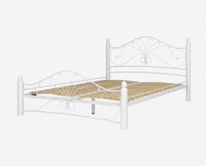 Кровать "Фортуна 1" КМД 2.01 Белая (1200*2000) (ножки-белые) с коваными элементами в Чебаркуле - chebarkul.mebel-74.com | фото