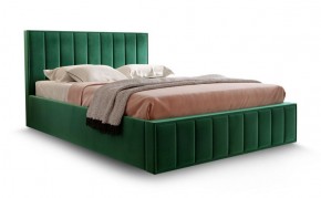 Кровать "Вена" 1400 СТАНДАРТ Вариант 1 Мора зеленый + бельевой ящик с кроватным основанием и подъемным механизмом в Чебаркуле - chebarkul.mebel-74.com | фото
