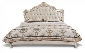 Кровать с мягким изголовьем "Патрисия" с основанием (1800) крем в Чебаркуле - chebarkul.mebel-74.com | фото