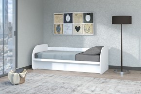 Кровать Сказка с ПМ 900 (Белый текстурный) в Чебаркуле - chebarkul.mebel-74.com | фото