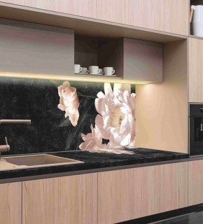 Кухонный фартук со столешницей (А-05) в едином стиле (3050 мм) в Чебаркуле - chebarkul.mebel-74.com | фото